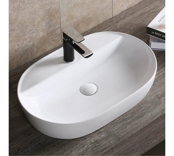 Раковина накладная Cerutti SPA Ceruttispa 60см, белая 9567 1