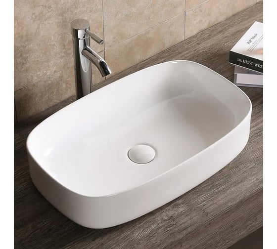 Раковина накладная Cerutti SPA Ceruttispa 59см, белая 9597