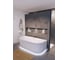 Акриловая ванна RIHO DESIRE WALL MOUNTED 184x84 LED B089002005 2