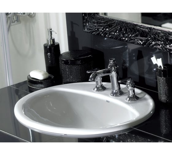 Раковина Roca ALOA 560х475х190 мм., врезная сверху 00007835