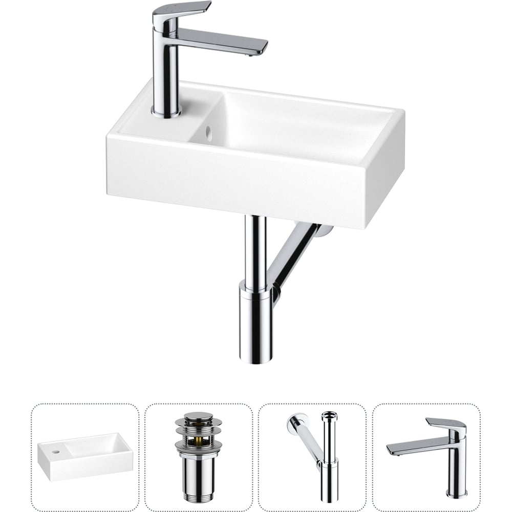 Маленькая раковина для ванной комнаты или туалета Wellsee WC Area в ...