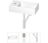 Маленькая раковина для ванной комнаты или туалета Wellsee WC Area в наборе 3 в 1 202010494