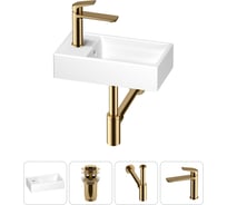 Маленькая раковина для ванной комнаты или туалета Wellsee WC Area в наборе 4 в 1 202010497