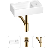 Маленькая раковина для ванной комнаты или туалета Wellsee WC Area в наборе 3 в 1 202010461