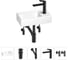 Маленькая раковина для ванной комнаты или туалета Wellsee WC Area в наборе 5 в 1 202010468 1