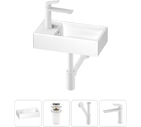 Маленькая раковина для ванной комнаты или туалета Wellsee WC Area в наборе 4 в 1 202010498