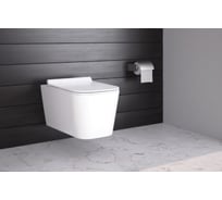 Подвесной унитаз Berges FLOE 55 см, сиденье дюропласт Floe Slim SO, микролифт, быстросьем 082121