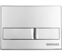 Комплект для монтажа подвесного унитаза Berges инсталляция NOVUM525, кнопка L3 хром глянец, унитаз 043231