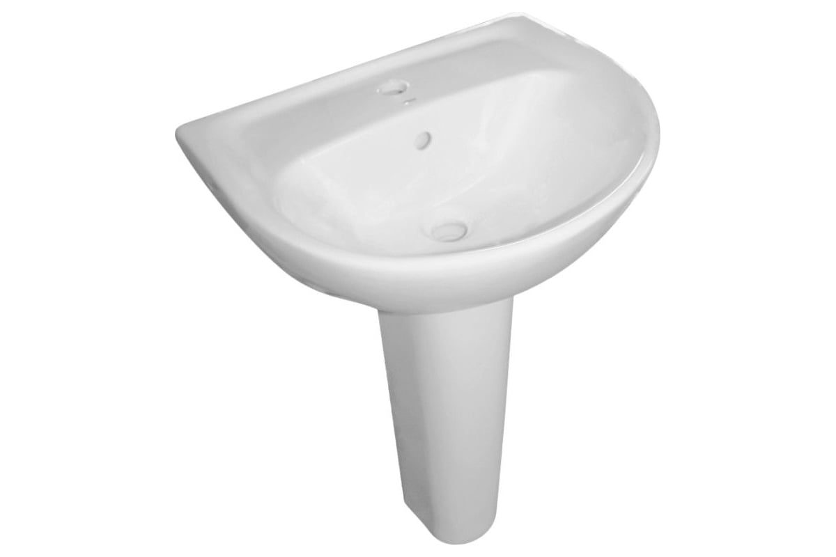 Умывальник Sanita Эталон 55 УП белый, ВКС подходит пьедестал самарский ...