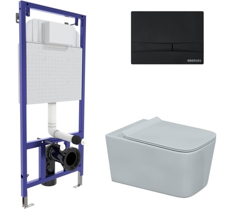 Комплект для монтажа подвесного унитаза Berges инсталляция NOVUM525, 043224