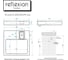 Раковина Reflexion home Reflexion Kappa для установки над стиральной машиной (60x60 см) RX6060KA 3