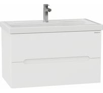 Тумба с раковиной Onika Айленд 80 подвесная, белая 108060