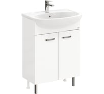 Тумба с раковиной Onika Коралл 60 напольная, белая 106149