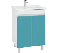 Тумба с раковиной Onika Марви 60 напольная, бирюза 106153