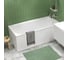 Акриловая ванна 1Marka 170x70 см ELEGANCE в наборе 4 в 1: прямоугольная ванна, фронтальная панель, усиленный металлический каркас, слив-перелив хром 01эл1770кп 6