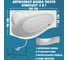 Акриловая ванна 1Marka GRACIA 150x90 см, левый угол, сантехнический акрил, в наборе 4в1: Ванна акриловая, панель фронтальная, усиленная стальная рама, слив-перелив хром 01гр1590лкп 3