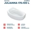 Акриловая ванна 1Marka JULIANNA 170x100 см, левый угол, сантехнический акрил, в наборе 4в1: Ванна акриловая, панель фронтальная, усиленная стальная рама, слив-перелив хром 01дж1410лкп 12