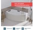 Акриловая ванна 1Marka JULIANNA 170x100 см, левый угол, сантехнический акрил, в наборе 4в1: Ванна акриловая, панель фронтальная, усиленная стальная рама, слив-перелив хром 01дж1410лкп 18