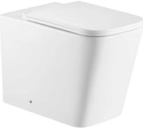 Унитаз приставной безободковый Santi Line система смыва Tornado, сиденье микролифт SL-5021T