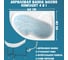 Акриловая ванна 1Marka AURA 160x105 см, правый угол, сантехнический акрил, в наборе 4в1: Ванна акриловая, панель фронтальная, усиленная стальная рама, слив-перелив хром 01ау1610пкп 3