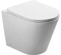 Унитаз приставной безободковый Santi Line система смыва Tornado, сиденье микролифт SL-5020T