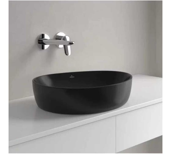 Раковина накладная Villeroy & Boch Antao 510x400x146 мм, цвет Pure Black 4A73 51 R7 00337439