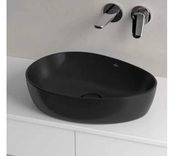 Раковина накладная Villeroy & Boch Antao 510x400x146 мм, цвет Pure Black 4A73 51 R7 00337439