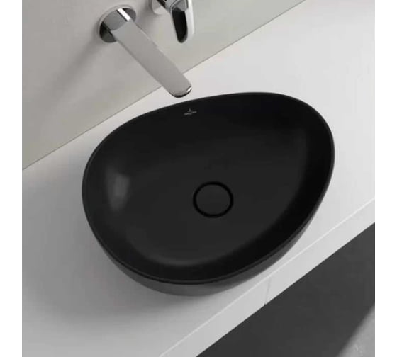 Раковина накладная Villeroy & Boch Antao 510x400x146 мм, цвет Pure Black 4A73 51 R7 00337439