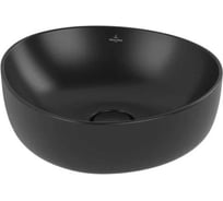 Раковина накладная Villeroy & Boch Antao 400x395x145 мм, цвет Pure Black 4A72 40 R7 00337443