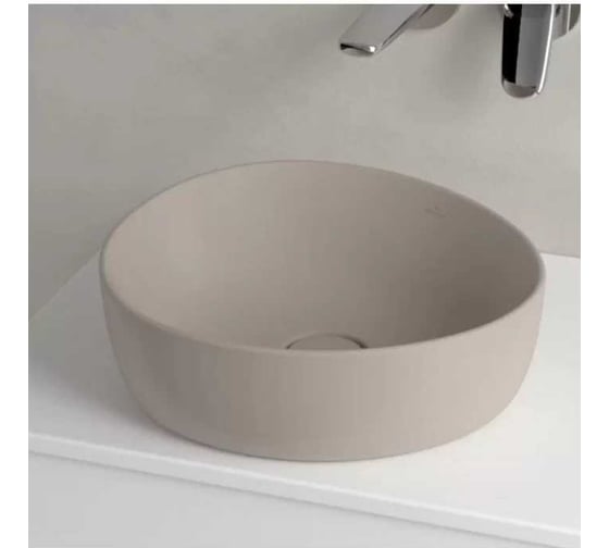 Раковина накладная Villeroy & Boch Antao 400x395x145 мм, цвет Almond 4A72 40 AM 00337440