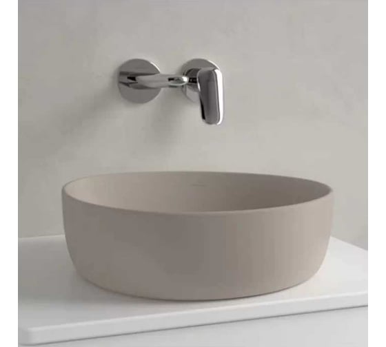 Раковина накладная Villeroy & Boch Antao 400x395x145 мм, цвет Almond 4A72 40 AM 00337440