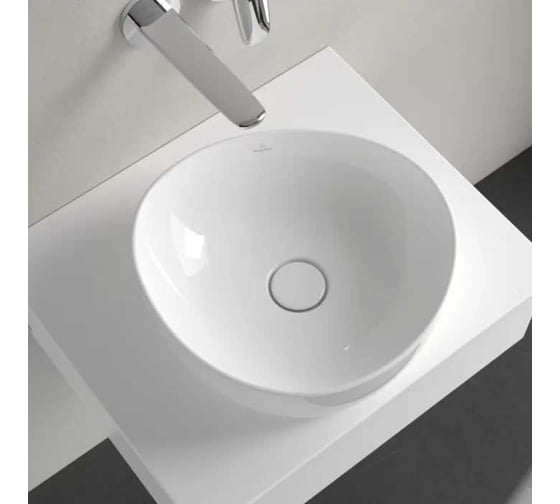 Раковина накладная Villeroy & Boch Antao 400x395x145 мм, цвет альпийский белый 4A72 40 R1 00337441