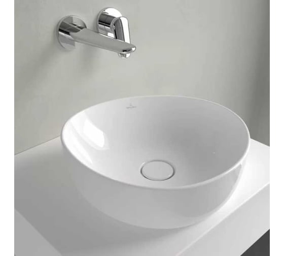 Раковина накладная Villeroy & Boch Antao 400x395x145 мм, цвет альпийский белый 4A72 40 R1 00337441