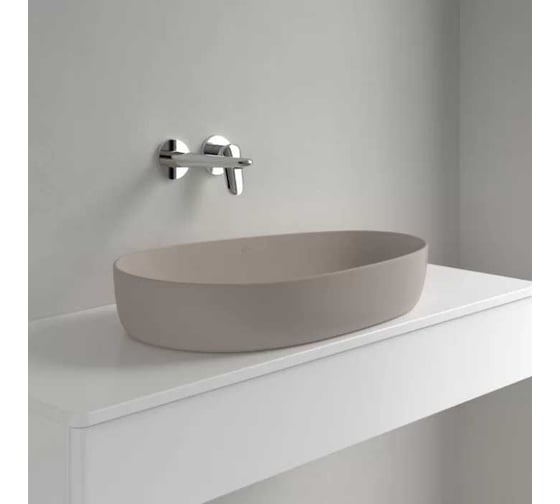 Раковина накладная Villeroy & Boch Antao 650x400x146 мм, цвет Almond 4A74 65 AM 00337444