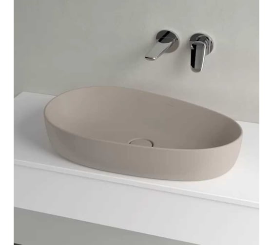 Раковина накладная Villeroy & Boch Antao 650x400x146 мм, цвет Almond 4A74 65 AM 00337444