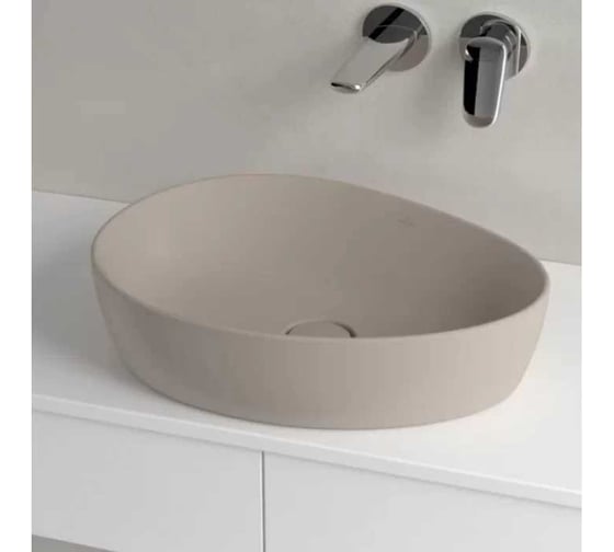 Раковина накладная Villeroy & Boch Antao 510x400x146 мм, цвет Almond 4A73 51 AM 00337436