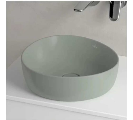 Раковина накладная Villeroy & Boch Antao 400x395x145 мм, цвет Morning Green 4A72 40 R8 00337442