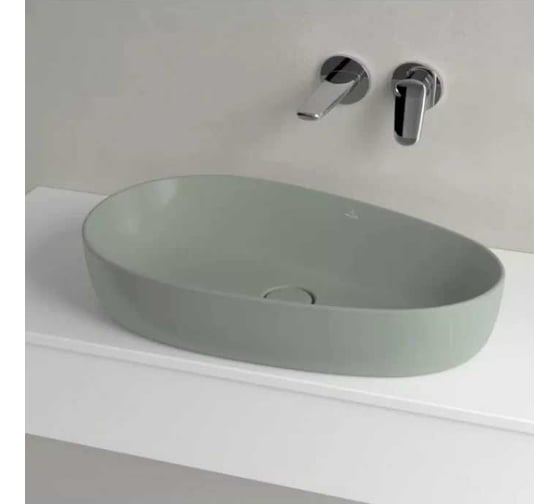Раковина накладная Villeroy & Boch Antao 650x400x146 мм, цвет Morning Green 4A74 65 R8 00337446