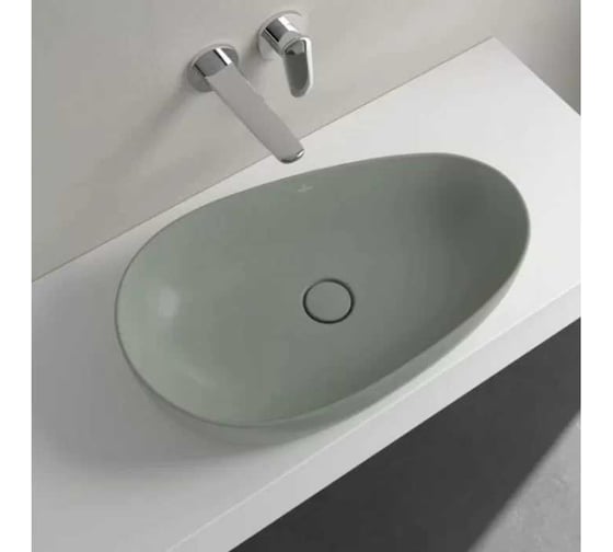Раковина накладная Villeroy & Boch Antao 650x400x146 мм, цвет Morning Green 4A74 65 R8 00337446