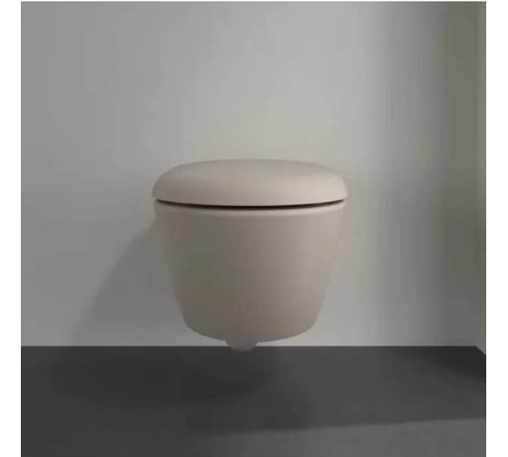 Унитаз подвесной Villeroy & Boch Antao 370x560 мм, CeramicPlus, цвет Almond 4674 T0 AM 00337430