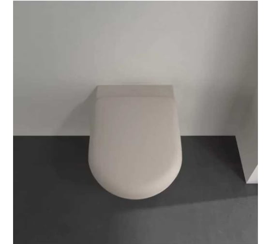 Унитаз подвесной Villeroy & Boch Antao 370x560 мм, CeramicPlus, цвет Almond 4674 T0 AM 00337430