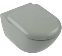 Унитаз подвесной Villeroy & Boch Antao 370x560 мм, CeramicPlus, цвет Morning Green 4674 T0 R8 00337432