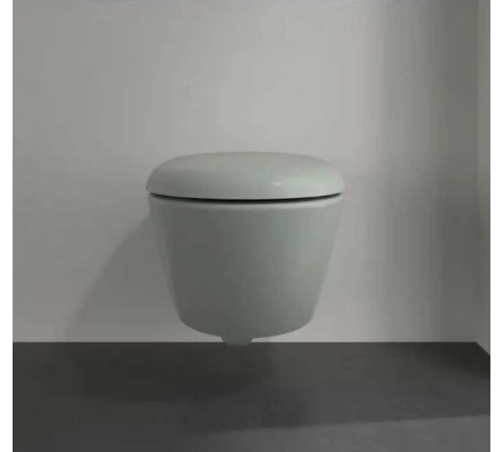 Унитаз подвесной Villeroy & Boch Antao 370x560 мм, CeramicPlus, цвет Morning Green 4674 T0 R8 00337432