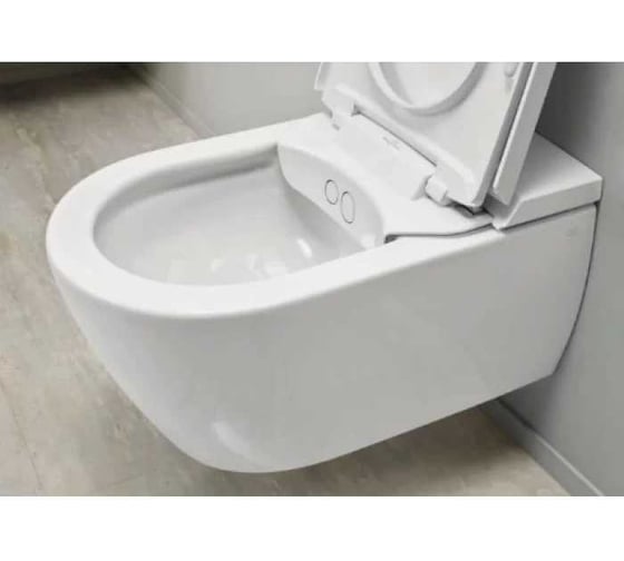 Унитаз-биде подвесной Villeroy & Boch ViClean 385x595 мм, CeramicPlus V0E2 00 R1 00337427