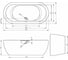 Акриловая ванна RIHO DUA FS 180x86 BLACK AND WHITE BD0166500000000 2