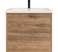 Тумба с раковиной RUVANN RINNI 50 + Como 50 в ванную, подвесная Т.RINNI.Д-50П-KIT-COM