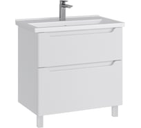 Тумба с раковиной RUVANN BELLO 80 + Фест 80 в ванную, напольная Т.BELLO.Э-80Н-KIT-FES
