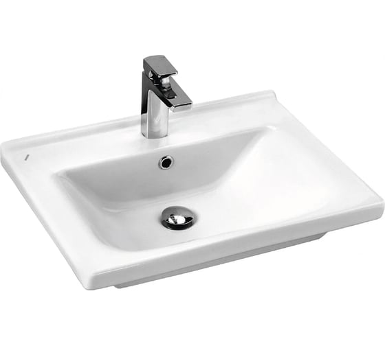 Тумба с раковиной RUVANN BELLO 60 + Миранда 60 в ванную, напольная Т.BELLO.Э-60Н-KIT-MIR