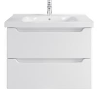 Тумба с раковиной RUVANN BELLO 80 + Гармония 80 в ванную, подвесная Т.BELLO.Э-800П-KIT-GAR