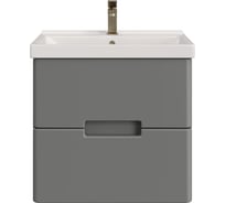 Тумба с раковиной RUVANN YUVA 50 + Фест 50 в ванную, подвесная Т.YUVA.П-50П-KIT-FES